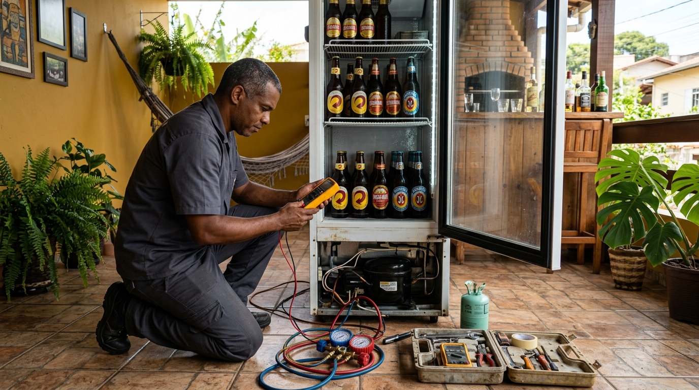 Conserto de placa eletrônica de cervejeira em Macaé‑RJ